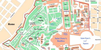 Vatikaan stad politieke kaart