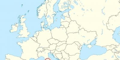 Kaart van die Vatikaan stad europa